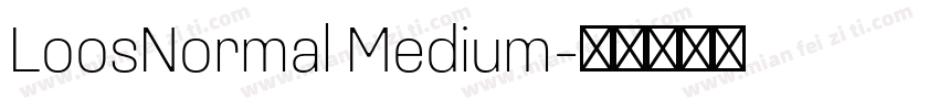LoosNormal Medium字体转换